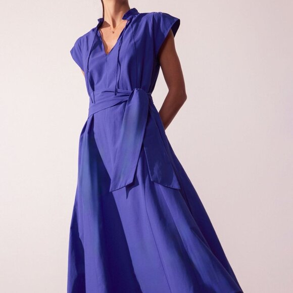 Brochu Walker Women's Newport Midi Dress in Cobalt Blue - Picture 2 of 10